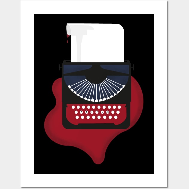REDRUM Novel Typwriter Wall Art by ScritchDesigns